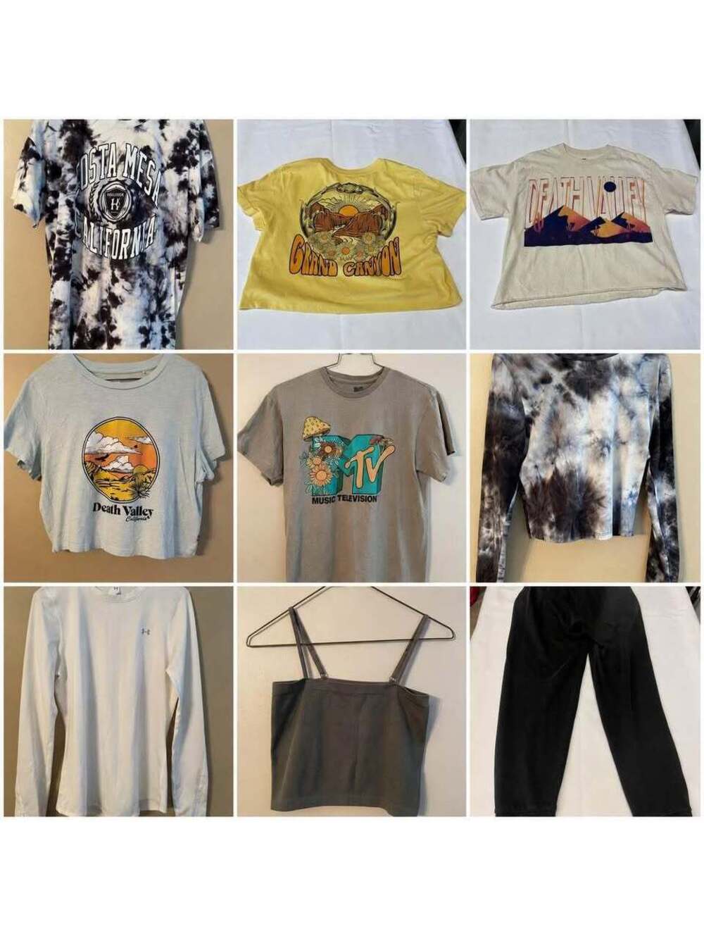 Women’s / Juniors Graphic Tee & Casual Clothing Lot – 9 Pieces